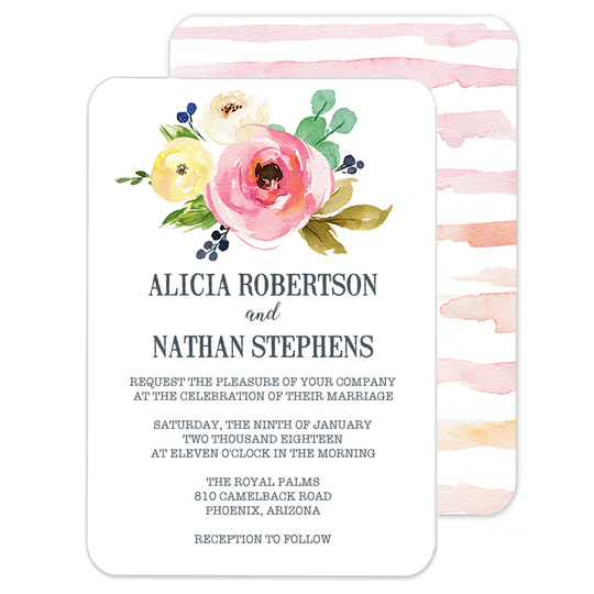 Rose Bunch Invitations